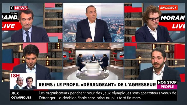 Violent accrochage ce matin dans Morandini Live sur CNews autour du jeune Algérien multirécidiviste qui a attaqué le journaliste à Reims: Faut-il expulser ? - VIDEO