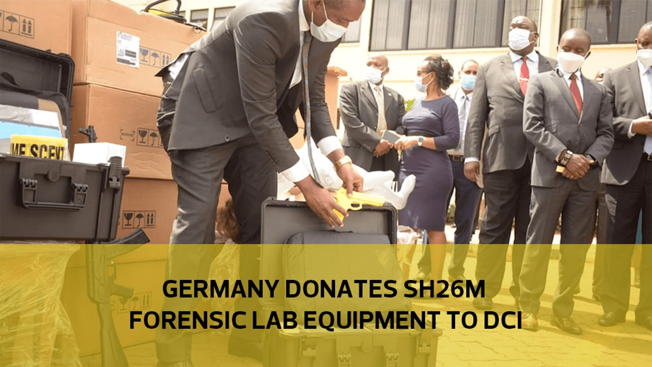 Germany donates Sh26m forensic lab equipment to DCI
