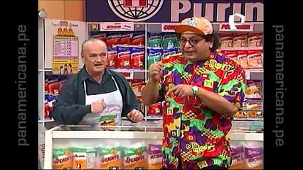 Sketch Risas y salsa la tienda del chino "Un pato y una pata" todo el elenco del programa junto