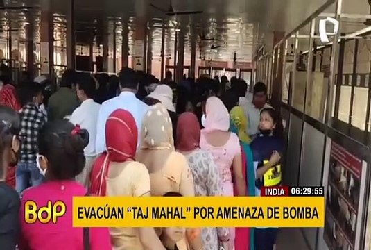 Taj Mahal fue evacuado por un falso aviso de bomba