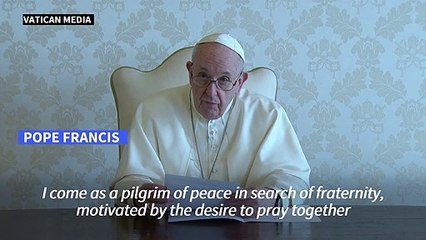 Pope says he will visit Iraq as 'pilgrim of peace'
