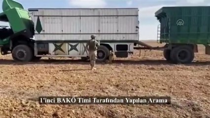 Bomba arama köpekleri 'Ban' ve 'Tim' Münbiç'te büyük bir saldırıyı önledi