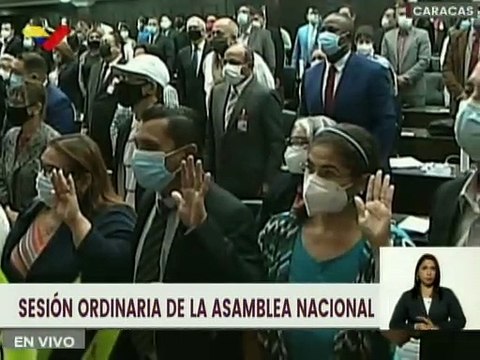 Juramentación de diputados suplentes a la AN durante Sesión Ordinaria de este jueves 04MAR2021