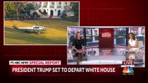 President Trump And Melania Trump Leave The White House