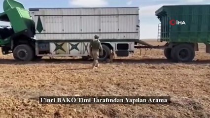 Bomba arama köpekleri sayesinde 30 kilograma yakın patlayıcı madde ele geçirildi