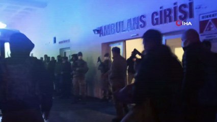 Bitlis'te 9 askerin şehit olduğu helikopter görüntülendi