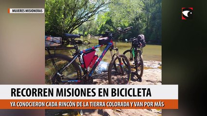 Recorren Misiones en bicicleta