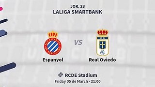 Jornada 28ª Liga Smartbank 2020/2021 RCD Espanyol vs Real Oviedo Los numeros.