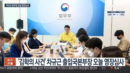 '김학의 사건' 차규근 출입국본부장 오늘 영장심사