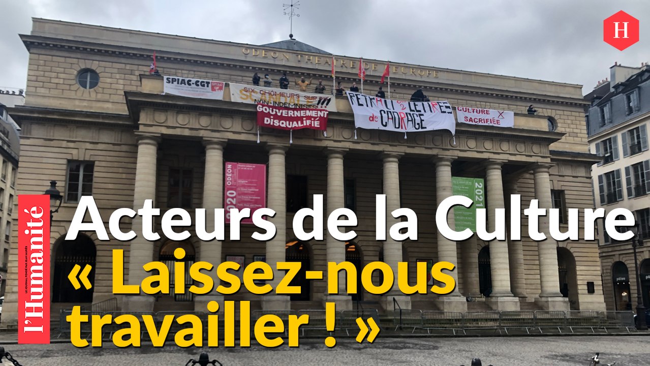 Paris : les acteurs de la culture occupent le théâtre de l'Odéon