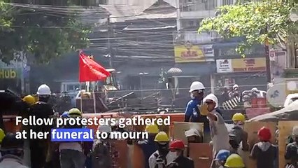 Myanmar coup: "We won't forgive them," says mourner as clashes continue