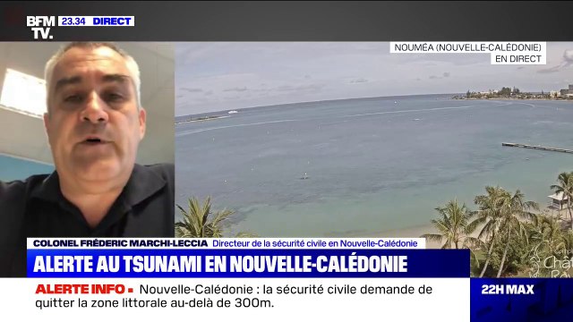 Alerte au tsunami en Nouvelle-Calédonie: On attend une vague entre un et trois mètres (Sécurité civile)
