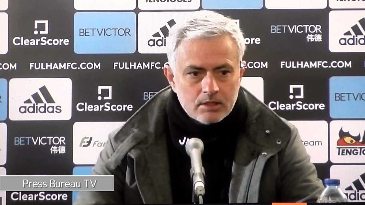 Jose Mourinho post match press conference vs Fulham