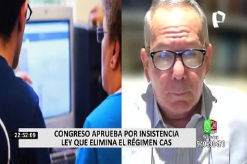 Congreso: aprueban por insistencia ley que elimina el régimen CAS