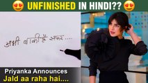 Priyanka Chopra Hints UNFINISHED Hindi Version? Writes, Abhi Baki Hai Safar