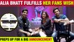 Alia Bhatt Shares New Photo With Ranbir Kapoor | Announces A Big Surprise