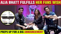 Alia Bhatt Shares New Photo With Ranbir Kapoor | Announces A Big Surprise