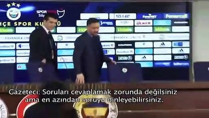 Pereira ile muhabir arasında tartışma çıktı