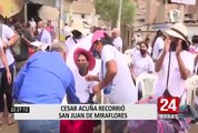 César Acuña y candidatos al Congreso recorrieron San Juan de Lurigancho para ganar votos