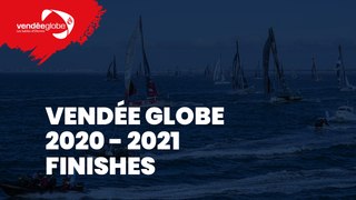 Live Finish + Ascent of the channel + Press conference Ari Huusela Vendée Globe 2020-2021 [EN] (29)