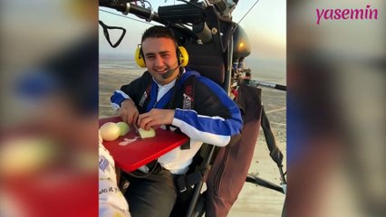 CZN Burak bu kez şovunu gökyüzünde yaptı!