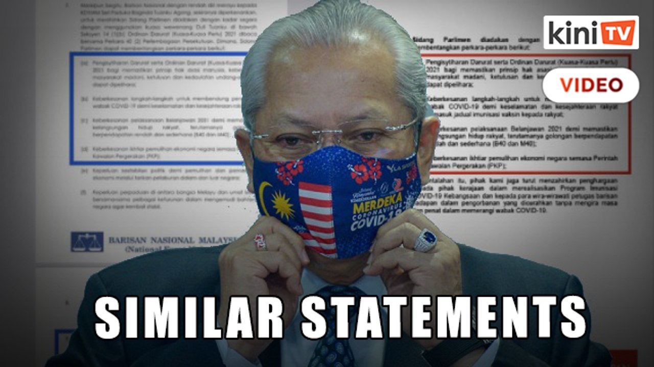 Annuar claims Umno under Harapan's influence, points at similar statements