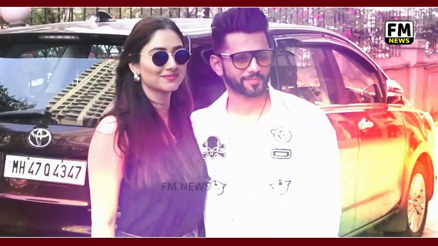 Rahul Vaidya & Disha Parmar Spotted Outside Restaurant