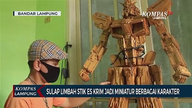 Ubah Limbah Stik Es Krim Jadi Kreasi Miniatur Bernilai Jual Tinggi