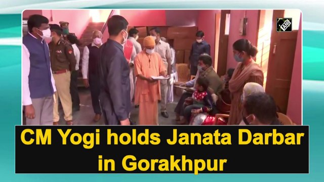 CM Yogi Adityanath holds Janata Darbar in Gorakhpur