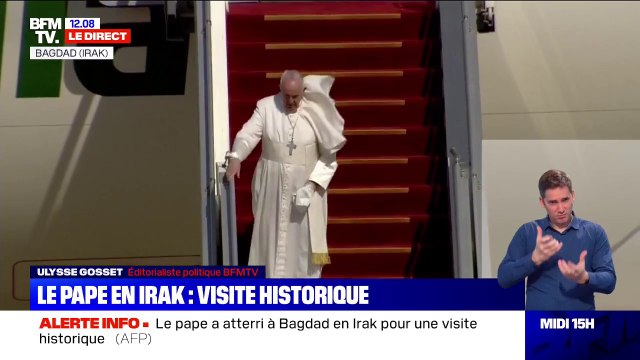 Le pape atterit en Irak pour une visite historique