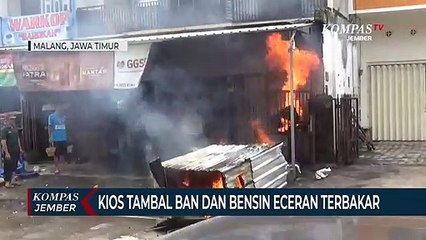 Puntung Rokok Dibuang Sembarang, Kios Bensin dan Tambal Ban Terbakar
