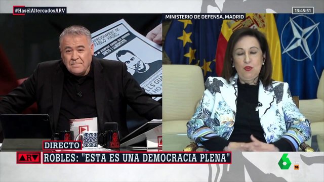 Margarita Robles, 19 de febrero en ARV: “No está muy enterada porque pasa mucho tiempo con los tuits