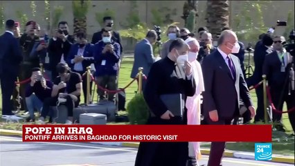 'Pilgrim of peace' Pope Francis lands in war-scarred Iraq to rally Christians