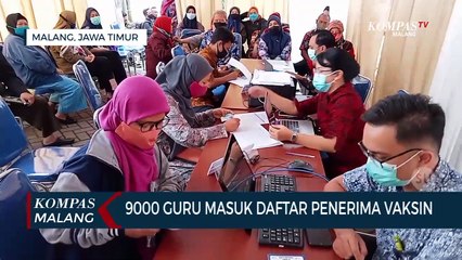 Guru di Malang Mulai Ikuti Vaksinasi