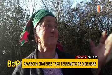 Croacia: aparece un centenar de cráteres tras sufrir dos terremotos