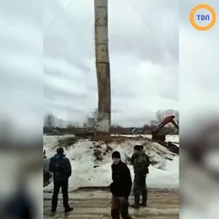 Cette réparation de château d'eau ne va pas se passer comme prévu