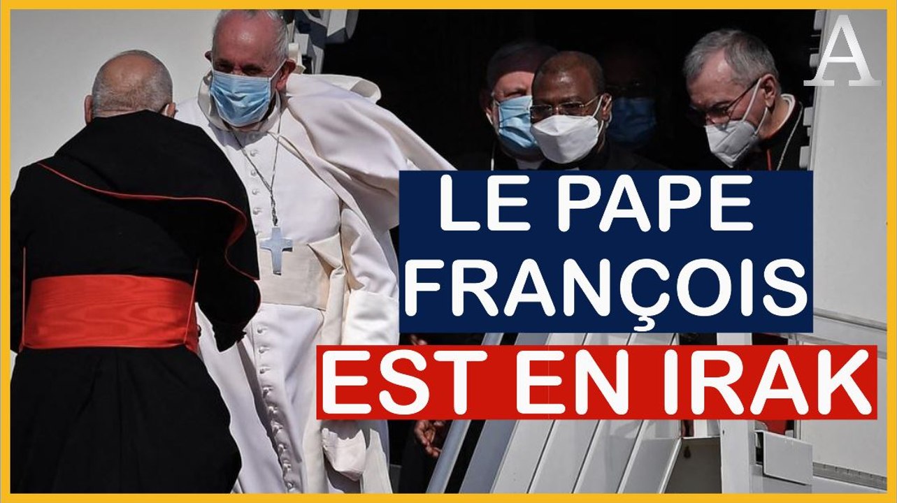 Historique : le pape François arrive à Bagdad, premier voyage pontifical de l'histoire en Irak