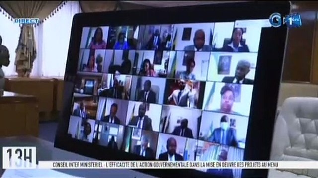 RTG - Conseil inter-interministériel sur le plan d’accélération de la transformation du Gabon par visioconférence présidé par le premier ministreésidé par le premier ministre