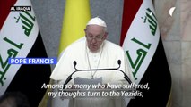 In Iraq, Pope calls Yazidis 'innocent victims of senseless atrocities'
