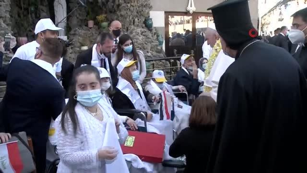 Son dakika haberleri | - Papa Francis, Bağdat'taki Süryani Katolik Kilisesi'ni ziyaret etti- Papa Francis: "Şiddet, savaş, nefret ve kan dökmek dinle bağdaşmıyor"