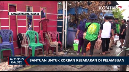 Korban Kebakaran Masih Tinggal di Tenda Darurat, Anggota DPRD Banjarmasin Berikan Bantuan