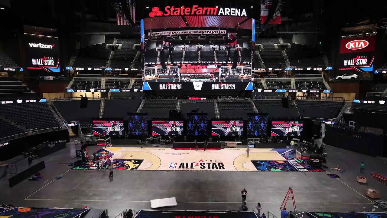 2021 Nba All-star Time Lapse And Beauty Shots (state Farm Arena Atlanta 