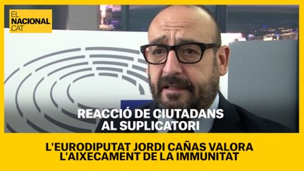 Download Video: L'eurodiputat de Cs Jordi Cañas valora l'aixecament de la immunitat a Carles Puigdemont, Toni Comín i Clara Ponsatí.