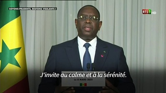 Sénégal: le président Macky Sall appelle au calme et à la sérénité