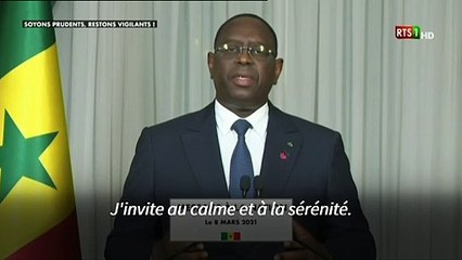 Sénégal: le président Macky Sall appelle au "calme et à la sérénité"