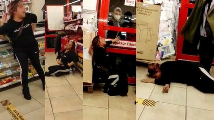 Yakalanınca ortalığı birbirine kattı