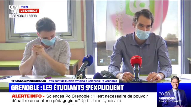 Sciences Po Grenoble: le président de l'Union syndicale estime qu'il est nécessaire de pouvoir débattre du contenu pédagogique