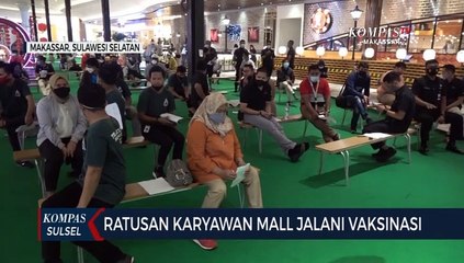 Ratusan Karyawan Mal Mulai Disuntik Vaksin