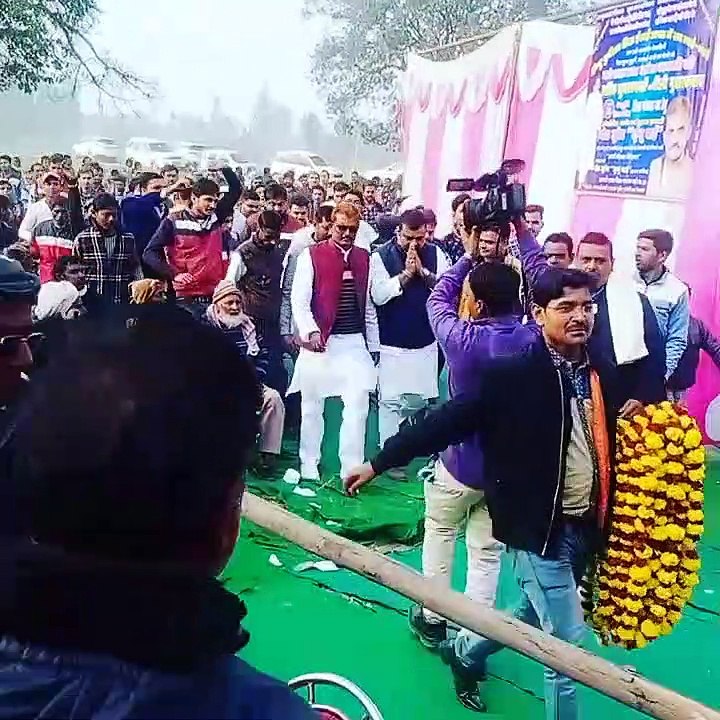 धनपतगंज: ब्लाक प्रमुख यश भद्र सिंह मोनू का हुआ जोरदार स्वागत