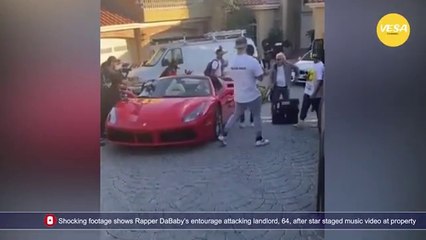 Shocking footage shows Rapper DaBabys entourage attacking landlord, 64